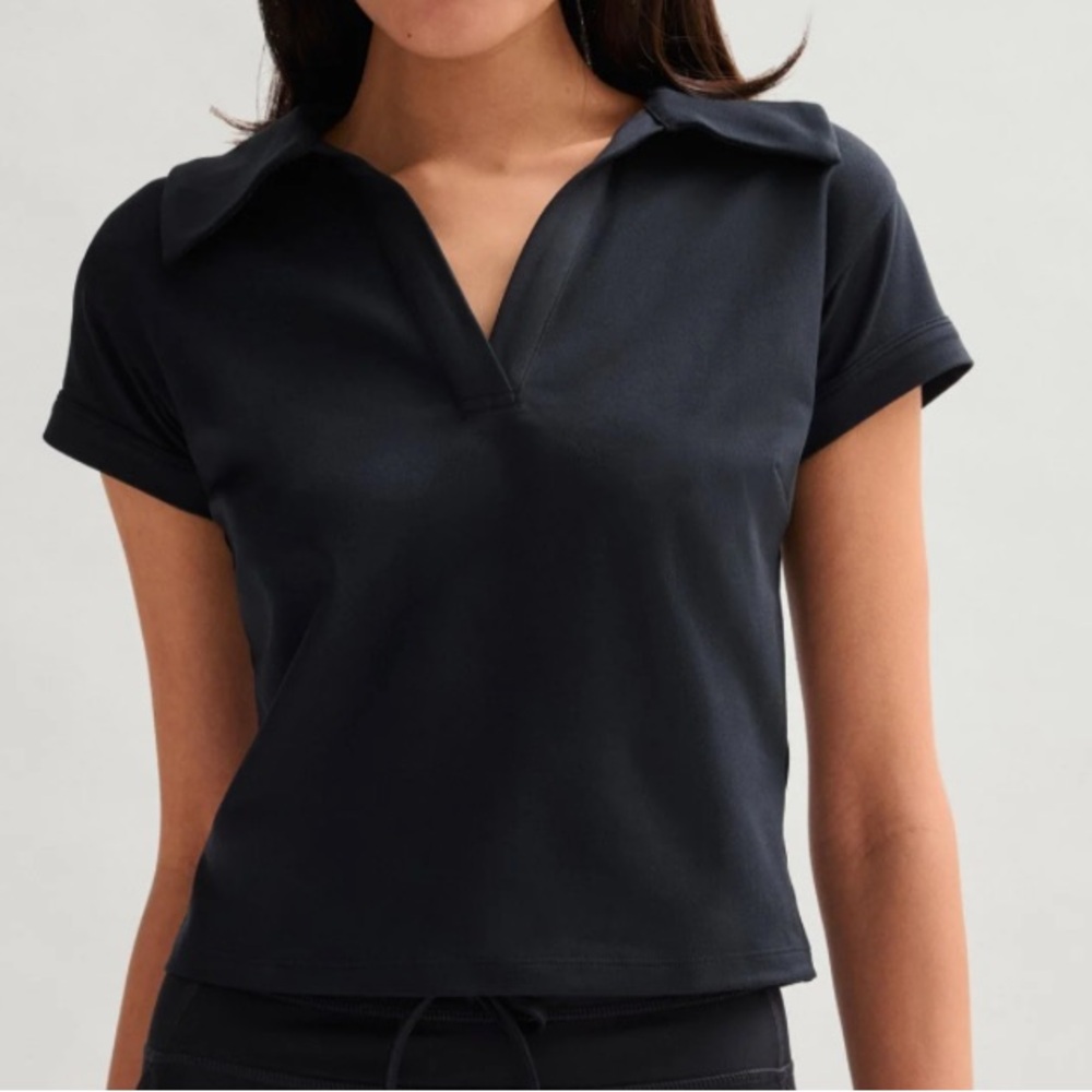 Yogalicious Navy Short Sleeve Top